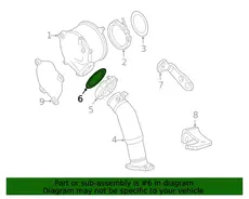 Прокладка глушителя BUICK 12672822