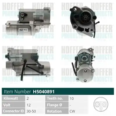 Стартер HOFFER H5040891