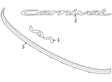 GARNISH ASSY-TAIL GATE 87310R0200 KIA