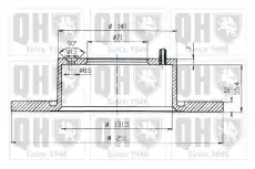 Тормозной диск QUINTON HAZELL BDC4530 полный ,