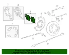 Тормозные колодки дисковые MB 005 420 74 20 28