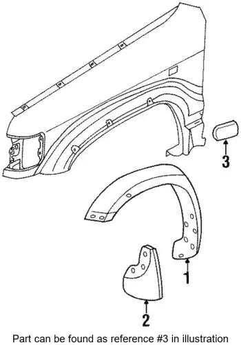 MOLDING, FENDER 8972911880 ISUZU