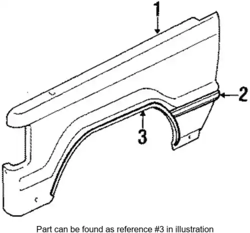 MOLDING, FRT WH 8944902715 ISUZU
