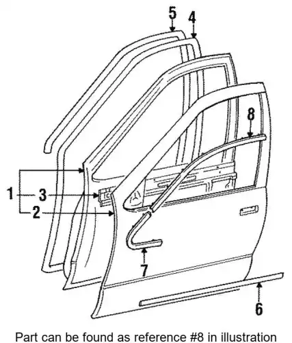 MOLDING, FRT,DO 8943439672 ISUZU