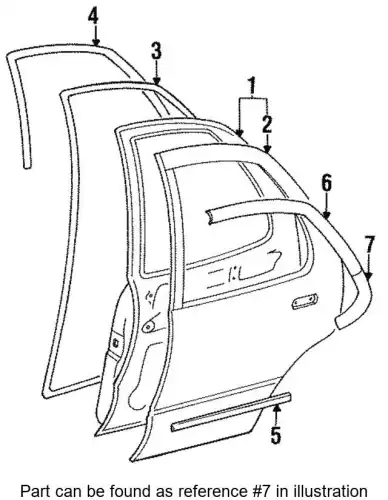MOLDING, RR COR 8943439753 ISUZU