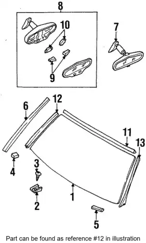 MOLDING, WINDSH 8971244221 ISUZU