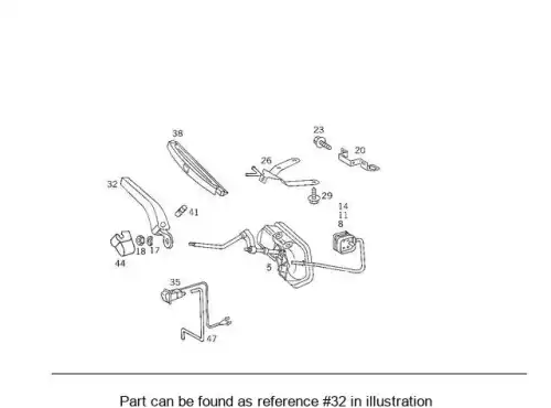РЫЧАГ СТЕКЛООЧИСТИТЕЛЯ 129 820 03 44 MB