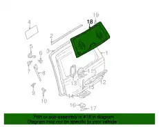 СТЕКЛО ПЯТОЙ ДВЕРИ 163 740 06 57 MB