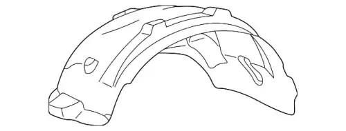 Подкрылок MB 163 884 08 22