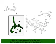 Кулак поворотный MB 164 330 21 20