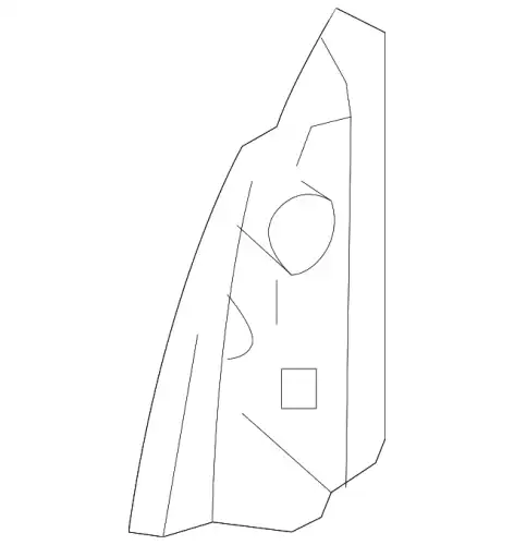 Уплотнитель двери MB 1647250298