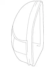 КОРПУС ЗЕРКАЛА 164 810 02 64 9723 MB