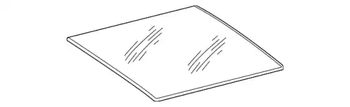 Стекло люка MB 166 780 05 21