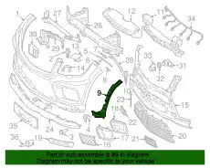 A1668850524 MERCEDES КРОНШТЕЙН КРЕПЛЕНИЯ БАМПЕРА СПРАВА MB
