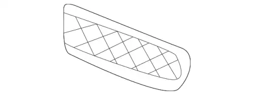 Решетка бампера MB 1708850123