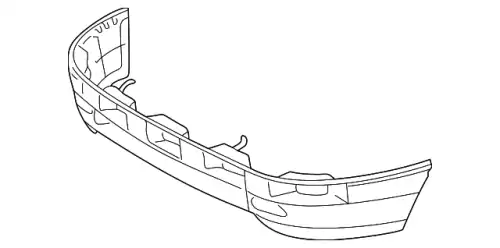 Усилитель бампера MB 202 880 01 52