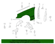 Крыло MB 203 880 04 18 64