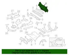2046401571 ПАНЕЛЬ КУЗОВА ЗАДНЯЯ MB