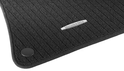  КОВРИКИ РИПСОВЫЕ ЧЕРНЫЕ 4ШТ W204 20468049489G32 MB