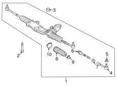 Рулевая рейка MB 207 460 14 00 80