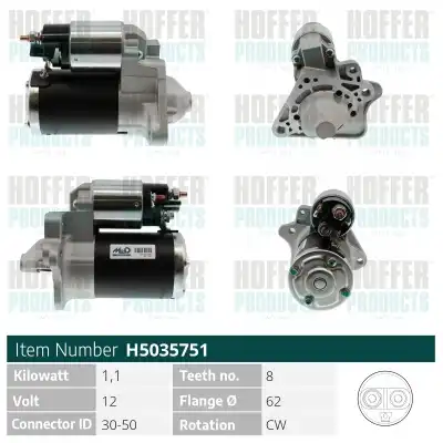 Стартер HOFFER H5035751