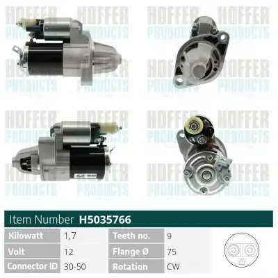 Стартер HOFFER H5035766