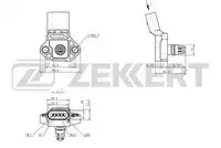 Расходомер воздуха SE-2018 ZEKKERT