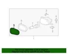 Стекло фары MB 211 826 01 90