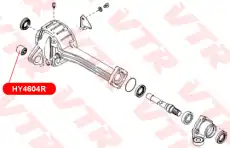 Сайлентблок дифференциала задней подвески HY4604R VTR