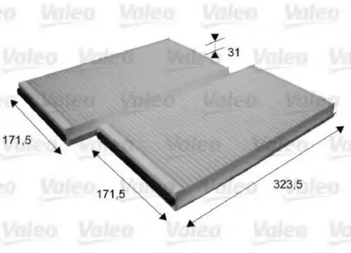 Салонный фильтр VALEO 698863 BMW E60/E61/E63/E64 04>
