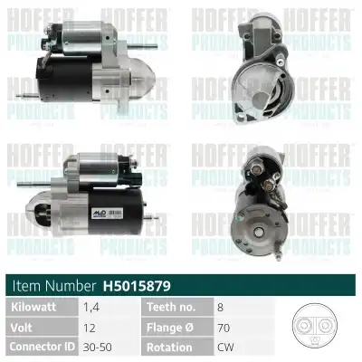 Стартер HOFFER H5015879