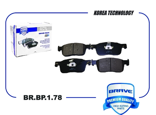 Тормозные колодки дисковые BRAVE BR.BP.1.78