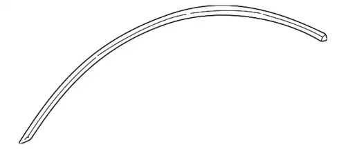 Уплотнитель двери MB 215 725 01 66 7D50
