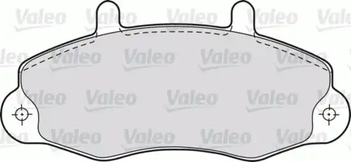 Тормозные колодки дисковые VALEO 598036
