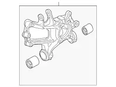 Кулак поворотный MAZDA KB9A2611XA
