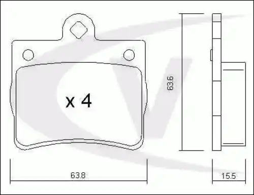 Тормозные колодки дисковые VAICO V30-8123