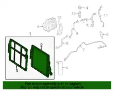 Радиатор кондиционера (конденсатор) MB 221 500 08 54