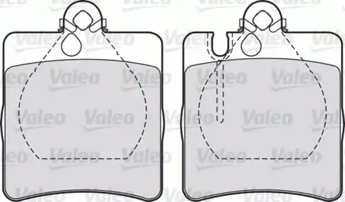 Тормозные колодки дисковые VALEO 598447