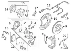 Тормозные колодки дисковые VAG 80A698451R