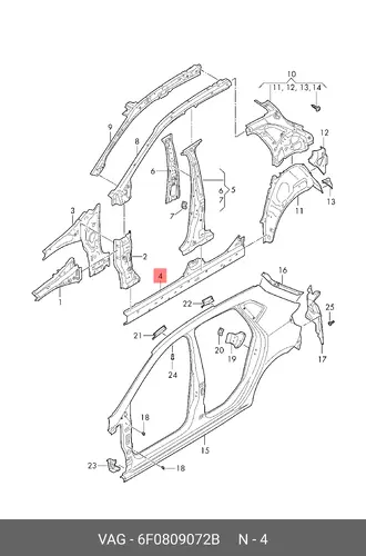 Деталь 6F0809072B VAG