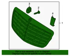 Решетка радиатора MB 221 880 00 83 28 9040