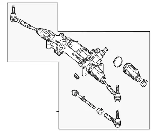 Рулевая рейка MB 222 460 38 00