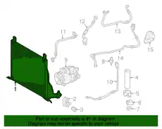 Радиатор кондиционера (конденсатор) MB 230 500 02 54