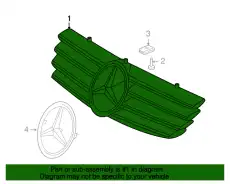 Решетка радиатора MB 2308801583