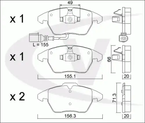Тормозные колодки дисковые VAICO V10-8172