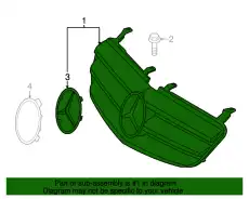 Решетка радиатора MB 251 880 01 83 9776