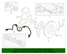 Датчик ABS HONDA 57450T20A01