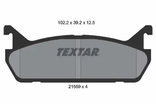 Тормозные колодки дисковые TEXTAR 2155912504