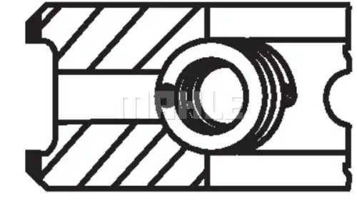Кольца поршневые MAHLE 021 01 N0