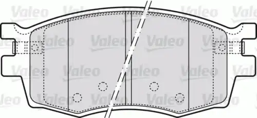 Тормозные колодки дисковые передняя ось VALEO 598868